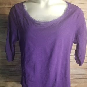 Lane Bryant Purple Cool & Casual Top